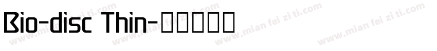 Bio-disc Thin字体转换